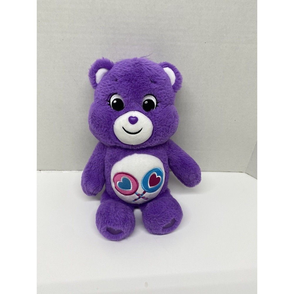 Care Bear Share Bear Plush Basic Fun with Lollipops Purple 13" Plush Toy 2020